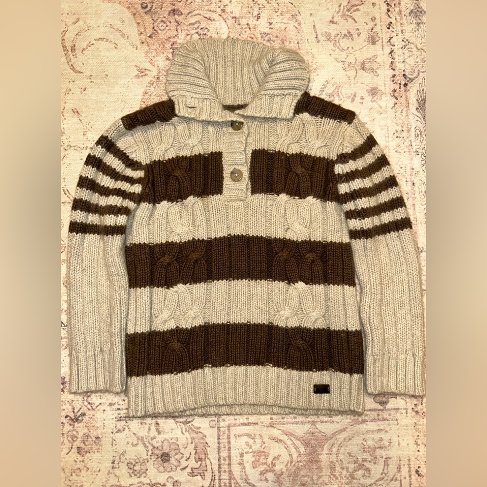 Catimini Angora Blend Striped Sweater (Size 6)
